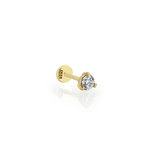 Brilliant Diamond Threaded Piercing Earring (0.22ct)