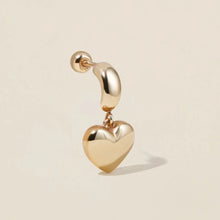 Load image into Gallery viewer, Bug Heart Charm Piercing Earring
