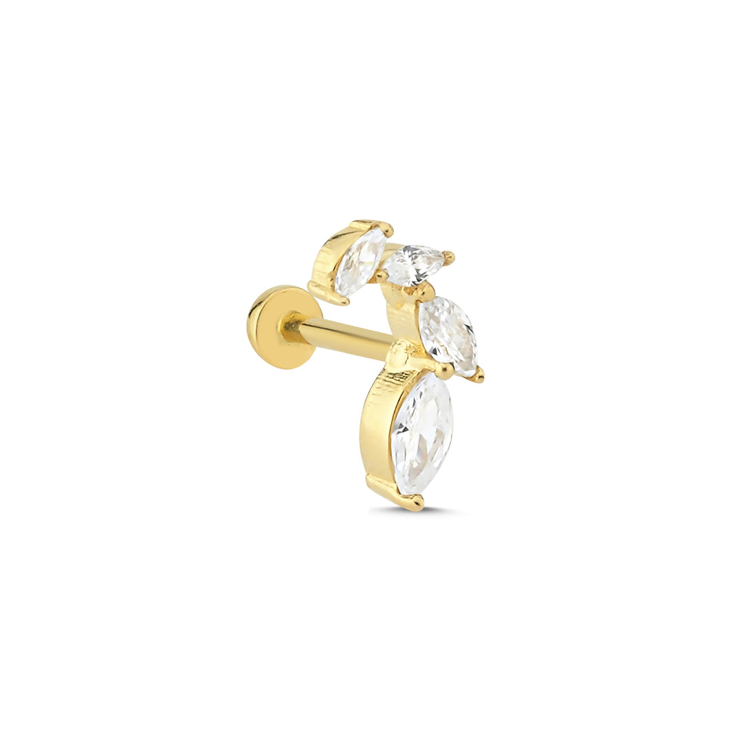 Fraya Diamond Threaded Piercing Earring