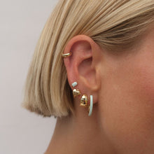 Load image into Gallery viewer, Boo heart mini huggie earrings