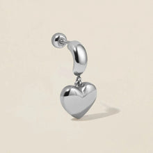 Load image into Gallery viewer, Bug Heart Charm Piercing Earring