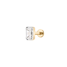 Load image into Gallery viewer, Baguette Lab Grown Diamond Flatback Stud