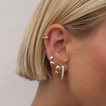 Load image into Gallery viewer, Bae Heart Midi Huggie Earrings