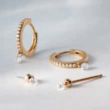 Load image into Gallery viewer, CHEVAL | Single Floating Dia Stud Earring