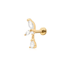 Load image into Gallery viewer, LEONA | Marquise Dangle Lab Grown Diamond Threaded with Flatback