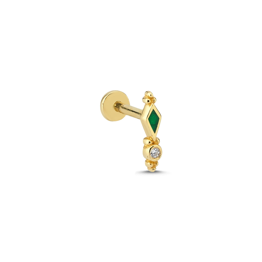 Elisa Diamond Piercing Earrings