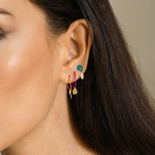 Load image into Gallery viewer, Rose Hoop Single Earring