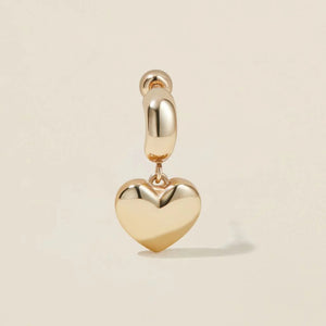 Bug Heart Charm Piercing Earring