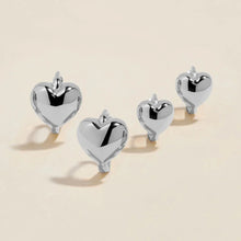 Load image into Gallery viewer, Boo heart mini huggie earrings