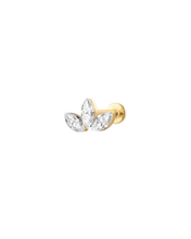 Load image into Gallery viewer, Lotus Lab Grown Diamond Flatback Stud