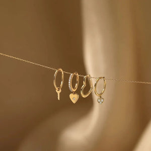 JUlLIETTE | Single Heart-Shaped Hoop YG