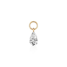 Load image into Gallery viewer, Pear Lab Grown Diamond Earring Charm