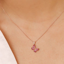 Load image into Gallery viewer, Butterfly Sapphire Necklace