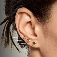 Load image into Gallery viewer, ALARA | Small Faceted Triangle Flatback Stud
