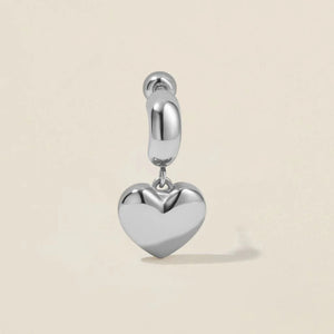 Bug Heart Charm Piercing Earring
