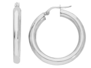 Luna Piena Yellow Gold Hoops