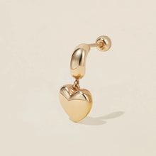 Load image into Gallery viewer, Bug Heart Charm Piercing Earring