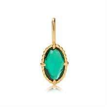 Load image into Gallery viewer, Lab Grown Emerald Necklace Charm