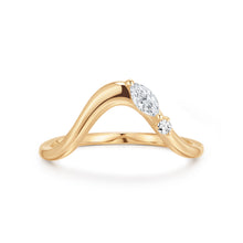 Load image into Gallery viewer, Curved Lab Grown Diamond Figure Ring