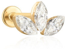 Load image into Gallery viewer, Lotus Lab Grown Diamond Flatback Stud