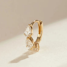 Load image into Gallery viewer, LEILANI | Triple Pear Lab Grown Diamond Single Huggie
