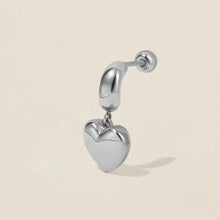 Load image into Gallery viewer, Bug Heart Charm Piercing Earring