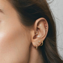 Load image into Gallery viewer, LIORA | Half Moon Lab Grown Diamond Threaded with Flatback