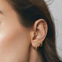 Load image into Gallery viewer, ECHO | Dangle Double Lab Grown Diamond Threaded with Flatback
