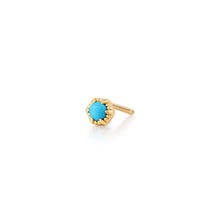 Load image into Gallery viewer, AMINA  |  Turquoise Solitaire Single Stud