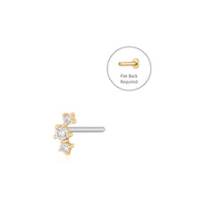 Load image into Gallery viewer, CAELI | Triple Diamond Piercing