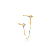 Load image into Gallery viewer, ESTELLE | Double Diamond Chain Drop Earring