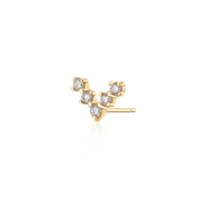 Load image into Gallery viewer, HOPE | Lab-Grown Diamond Wishbone Stud Single Earring