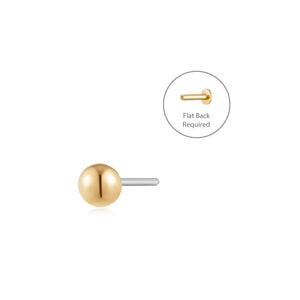 SPHERE | Round Piercing Top Earring