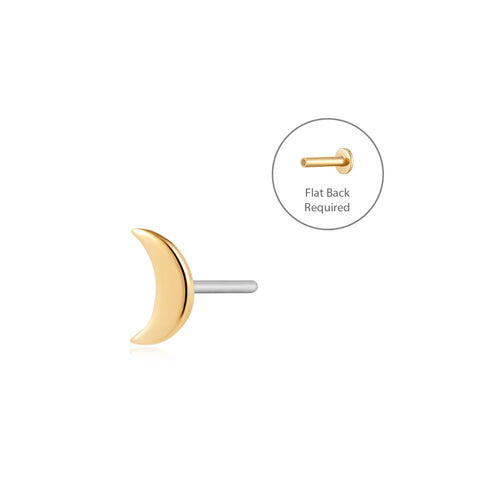 CRESCENT | Moon Piercing Top Earring