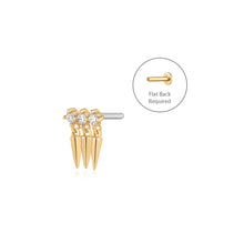 Load image into Gallery viewer, EMERSON | Lab Grown Diamond Triple Drop Piercing Top Earring