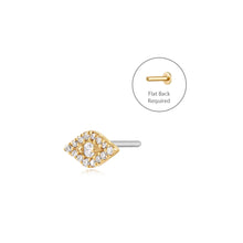 Load image into Gallery viewer, SKYLAR | Diamond Evil Eye Piercing Top Earring