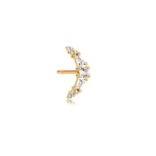 Load image into Gallery viewer, VIENNA | White Sapphire Stud Earring