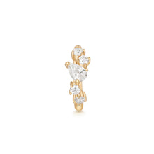 Load image into Gallery viewer, ZARINA | Pear and Round Lab Grown Diamond Single Huggie