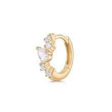 Load image into Gallery viewer, ZARINA | Pear and Round Lab Grown Diamond Single Huggie