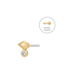 GIZA  |  Pyramid Diamond Single Piercing Earring