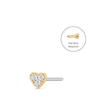 Load image into Gallery viewer, SOPHIE  |  Diamond Heart Single Piercing Earring