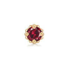 Load image into Gallery viewer, CHARLI | Lab Grown Ruby Threaded Flatback