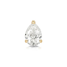Load image into Gallery viewer, IGGY | Pear Lab Grown Diamond Threaded Flatback