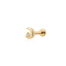 Load image into Gallery viewer, LIORA | Half Moon Lab Grown Diamond Threaded with Flatback
