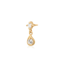 Load image into Gallery viewer, ECHO | Dangle Double Lab Grown Diamond Threaded with Flatback