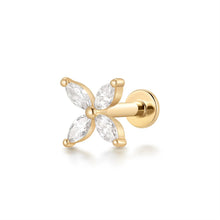 Load image into Gallery viewer, CALLISTA | Marquise Pointed Star Threaded Flatback