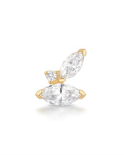 Load image into Gallery viewer, ARTEMIS | Marquise Lab Grown Diamond Threaded Flatback