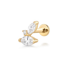 Load image into Gallery viewer, ARTEMIS | Marquise Lab Grown Diamond Threaded Flatback