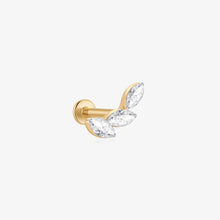 Load image into Gallery viewer, Marquise Trio Lab Grown Diamond Right Flatback Stud