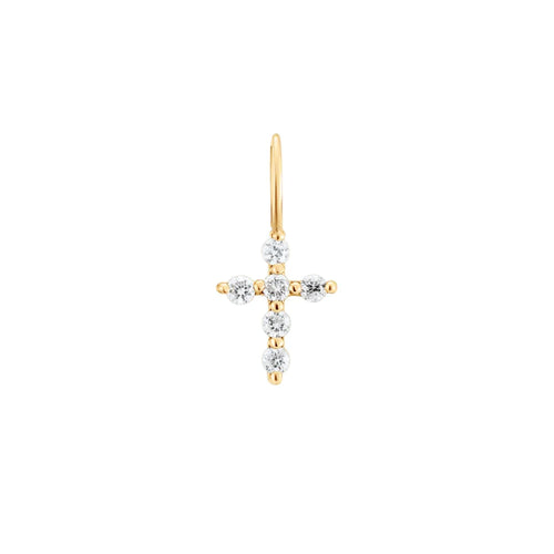 GRACE  |  Diamond Cross Charm YG